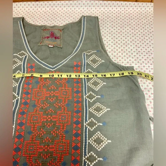 Johnny Was LA Stevie linen dress. - Picture 10 of 13